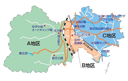 毛呂山町地図